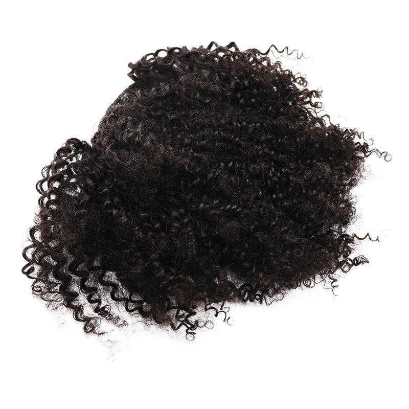 EIAKE Afro Kinky Curly human hair ponytail extensions Kinky Curly drawstring human hair ponytail hairpieces natural curly clip in ponytail (10) - Image 3